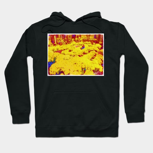 1000 Yellow Daisies Hoodie by Fenay-Designs